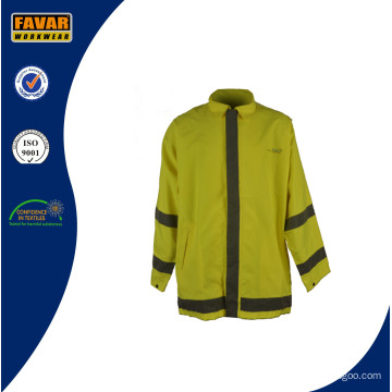 Chaqueta de impermeable impermeable transpirable / chaqueta impermeable / chaqueta de alta visibilidad / chaqueta de trabajo